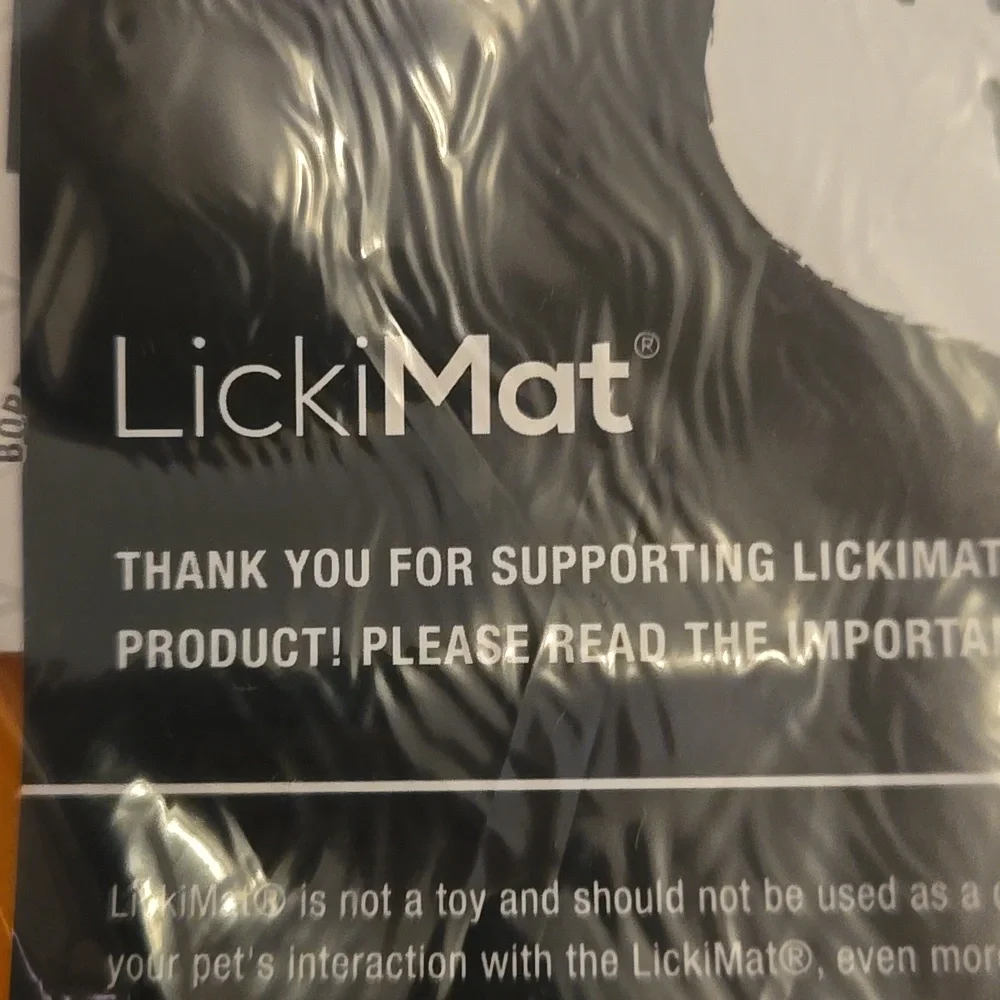 LickiMat Orange Pet Feeding Mat